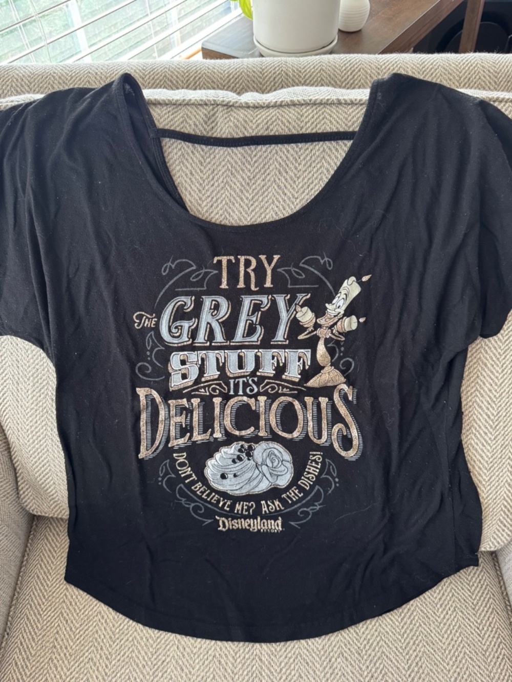 Disney Parks Try the Grey Stuff Disneyland Shirt Beauty & the Beast Lumière LE